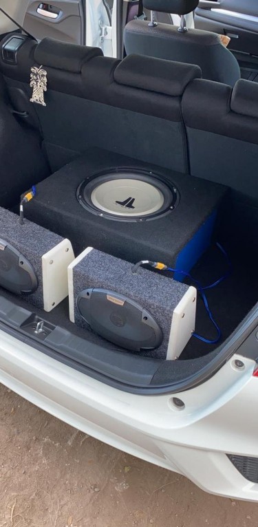 JL Audio Subwoofer With Box..and 2 6x9 Alpine Mids