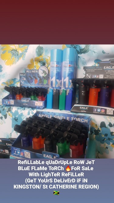 RefiLLabLe ToRCh LighTeRs With BuTaNe ReFiLLeRs