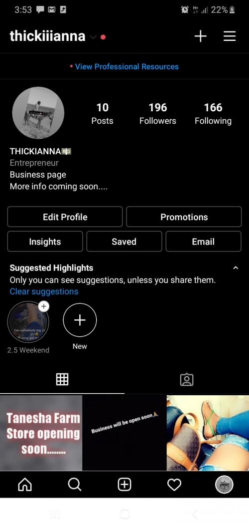 Follow My Business Page On Instagram @thickiiianna