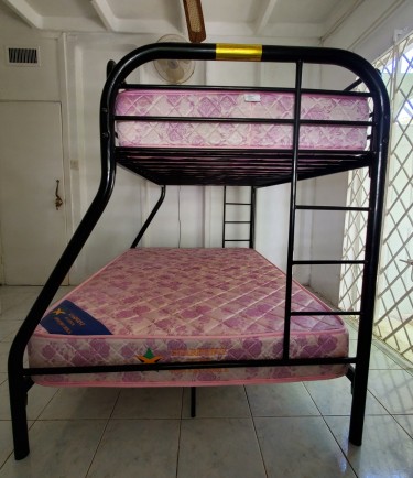 Single Over Double Bunk Bed; And Complete Double B