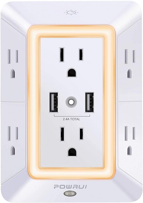 USB Wall Charger And Surge Protector