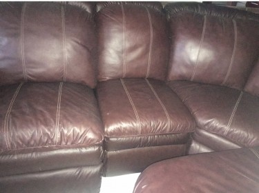 5pc Sectional Leather Couch
