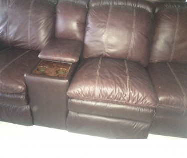 5 Piece Sectional Leather Couch 