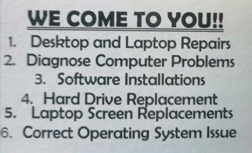 COMPUTER REPAIR SERVICE