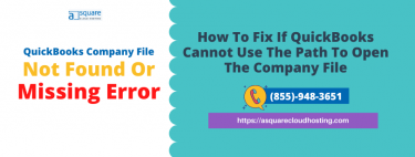 QuickBooks Company File Not Found Or Missing Error