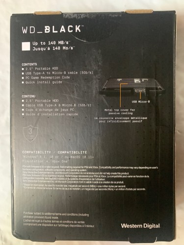 Brand New WD Black 2TB P10 Portable External Hard 