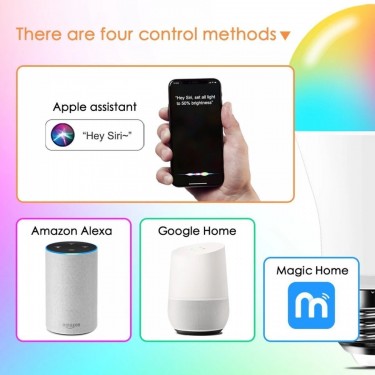 Siri/Alexa And Google Home Voice Control Bulb