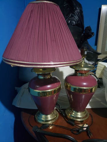 Large Pair Of Lamps
