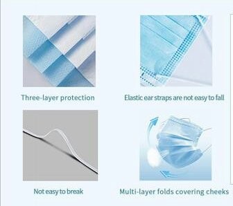 Sterile Surgical 3Ply Disposable Face Mask