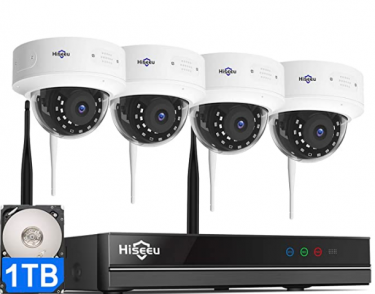 Wireless Security 8 Camera 3MP System - 4 Cams Onl