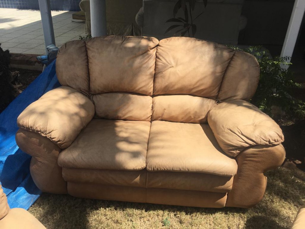 beige leather sofa for sale