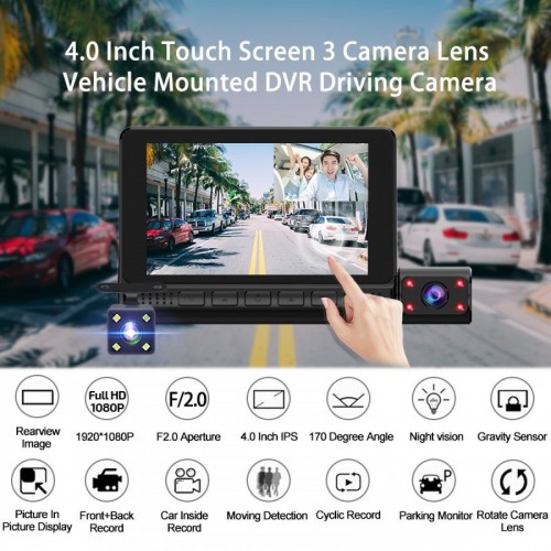 DVR Dash Camera And Reverse Camera