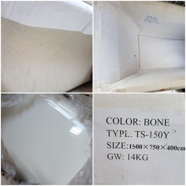 Bath Tubs_NEW_Fiberglass_Bone White_1500x750x400cm