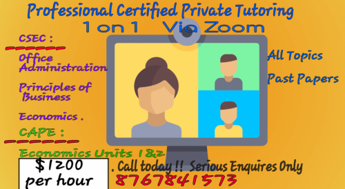 Zoom CSEC & CAPE  Class With CXC Teacher