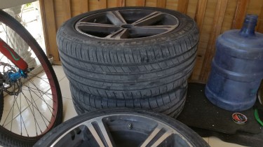 (4) 17 Rims 5 Lug With Very Good Tires $42K Neg