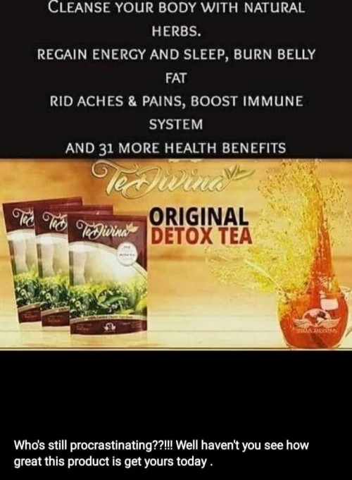 Tedivina Detoxing Tea And Supplements