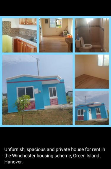 New 1 Bedroom Unfurnished House 