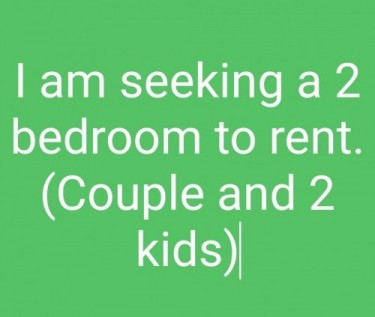 I Am Seeking 2 Bedroom (30,000)