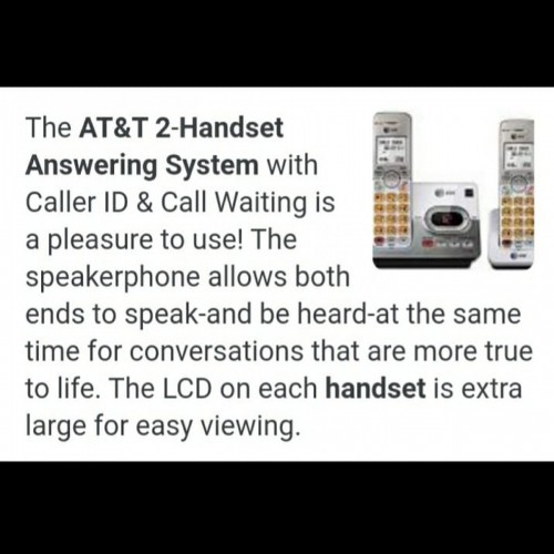 AT&T Cordless Handset Answering System