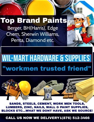 Wil-Mart Hardware & Supplies-WE'LL DELIVER TO YOU!