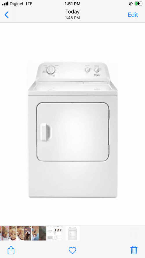 2 Whirlpool Clothes Dryer 2 Prices