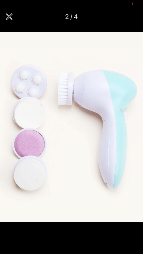Facial Cleansing Brush With 5 Brush Head