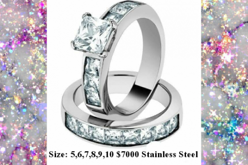 Wedding/Engagement Ring Stainless Steel