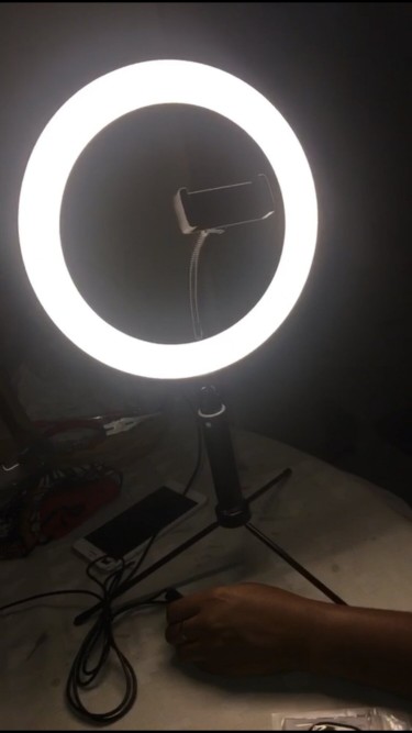 10” Ring Light With Phone Holder