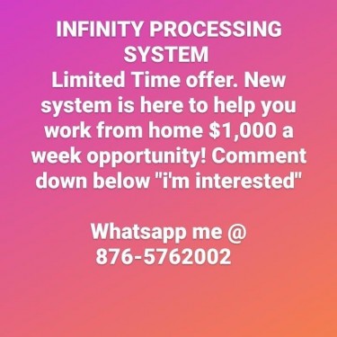 INFINITY PROCESSING SYSTEM 