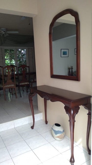 Entry Table And Mirror Set