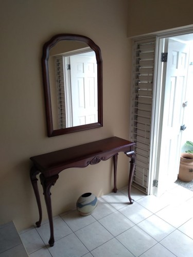 Entry Table And Mirror Set