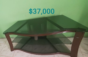 Used 3 Tire Glass TV Stand 