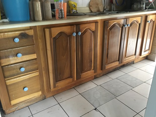 Hardwood Kitchen Cabinet