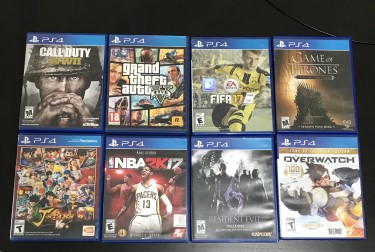 Game Cds (PS4 Cds) Price Negotiable 