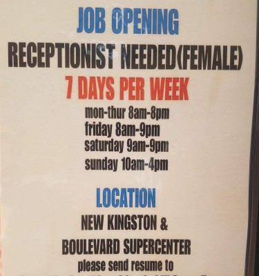 URGENTLY NEED A RECEPTIONIST NOT AN AGENT 