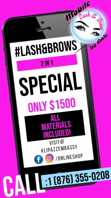 Mobile Lash & Brow By Dale #2in1special ONLY $1500