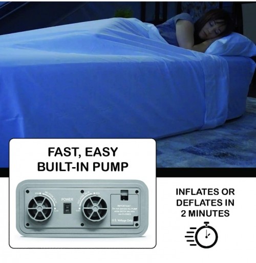 Luxury Inflatable Bed With Built-In-pump (queen)