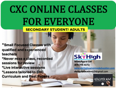 CXC CLASSES (SKYHIGH Customized Education)