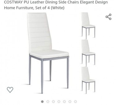 Costway 4pcs Dining  Room Chairs Only