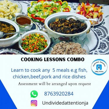 Virtual Cooking Lessons Via Google Meet Etc.