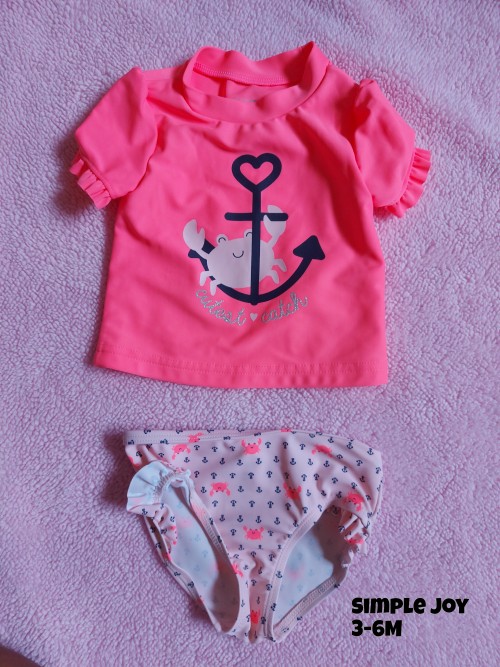 Two Piece Swimsuit Size 3-6M