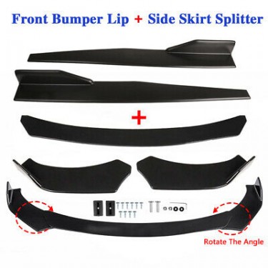 Universal Car Front Bumper Lip And Side Skirts