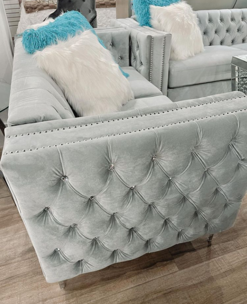 Grey 2 Piece Sofa Set