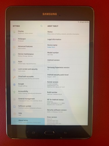 Mint 8” Samsung Galaxy Tab A With 16gb Storage And
