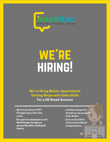 We’re Hiring Master Appointment Setting Ninjas 