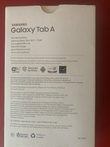 New 4G LTE Sim Unlocked 2018 Samsung Galaxy Tab A 