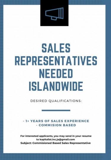 Commission Sales Representative 