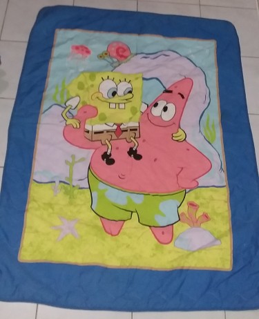New Sponge Bob Comforter Sheet Set For Baby 