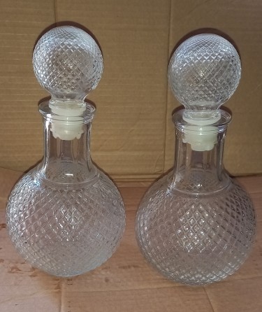 Glass Crystal Wine Bottles