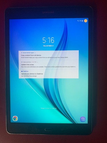 Mint Samsung Galaxy Tab A 9.7” 16GB Storage Runnin